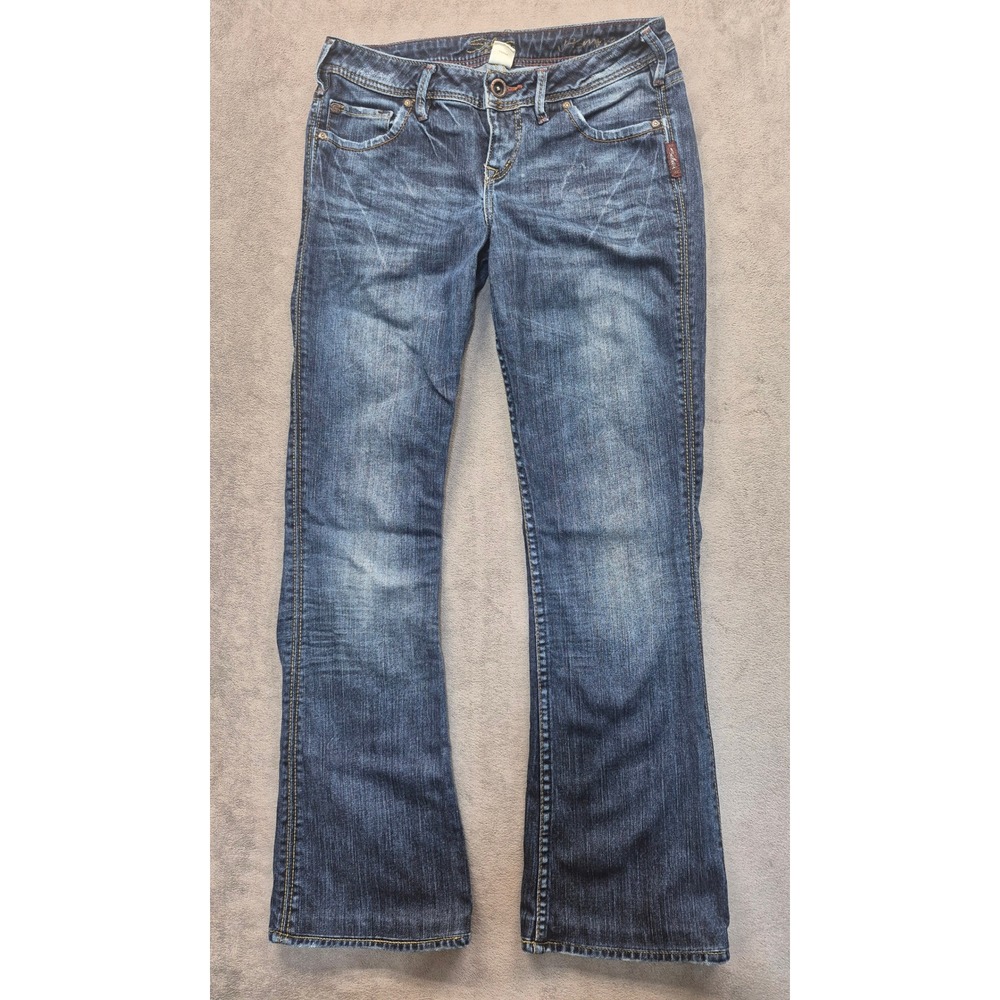 Silver Jeans Jasmine Womens 27x33 Slim Bootcut Jeans Dark Wash Blue Denim Y2K